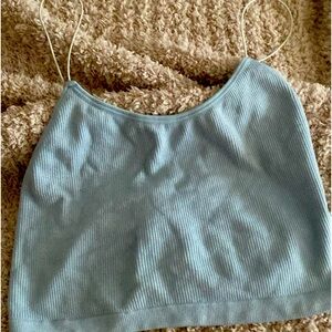 Light Blue Cropped Tank
